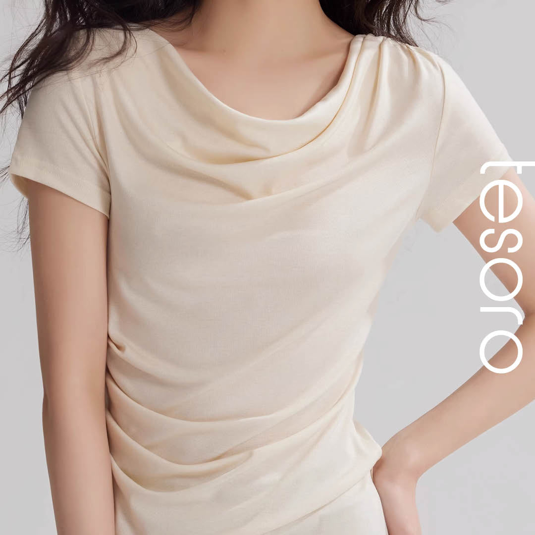 Soft Drape Neckline Top