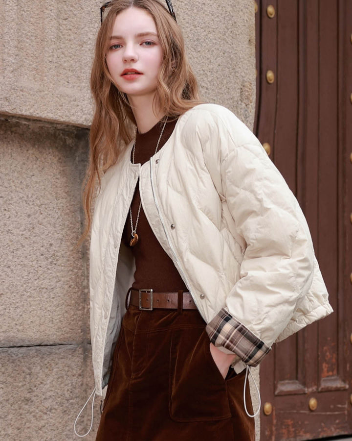 Diamond Quilted Short Jacket