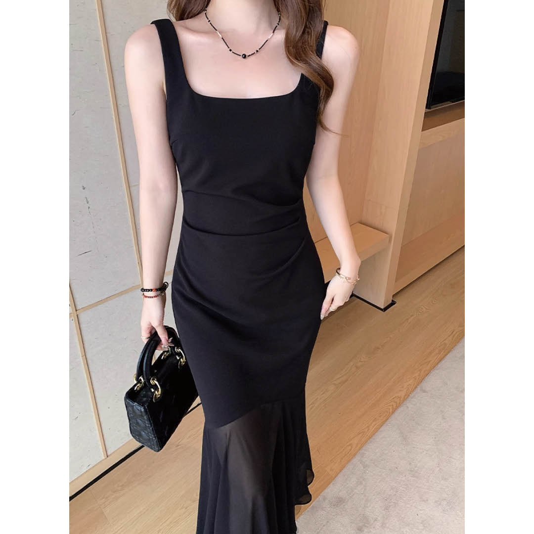 Sheer Flare Mermaid Dress