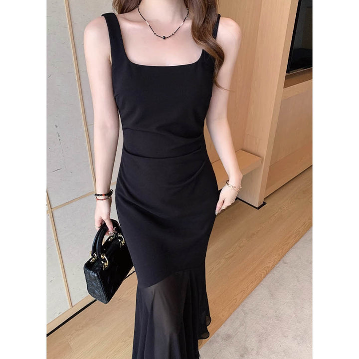 Sheer Flare Mermaid Dress