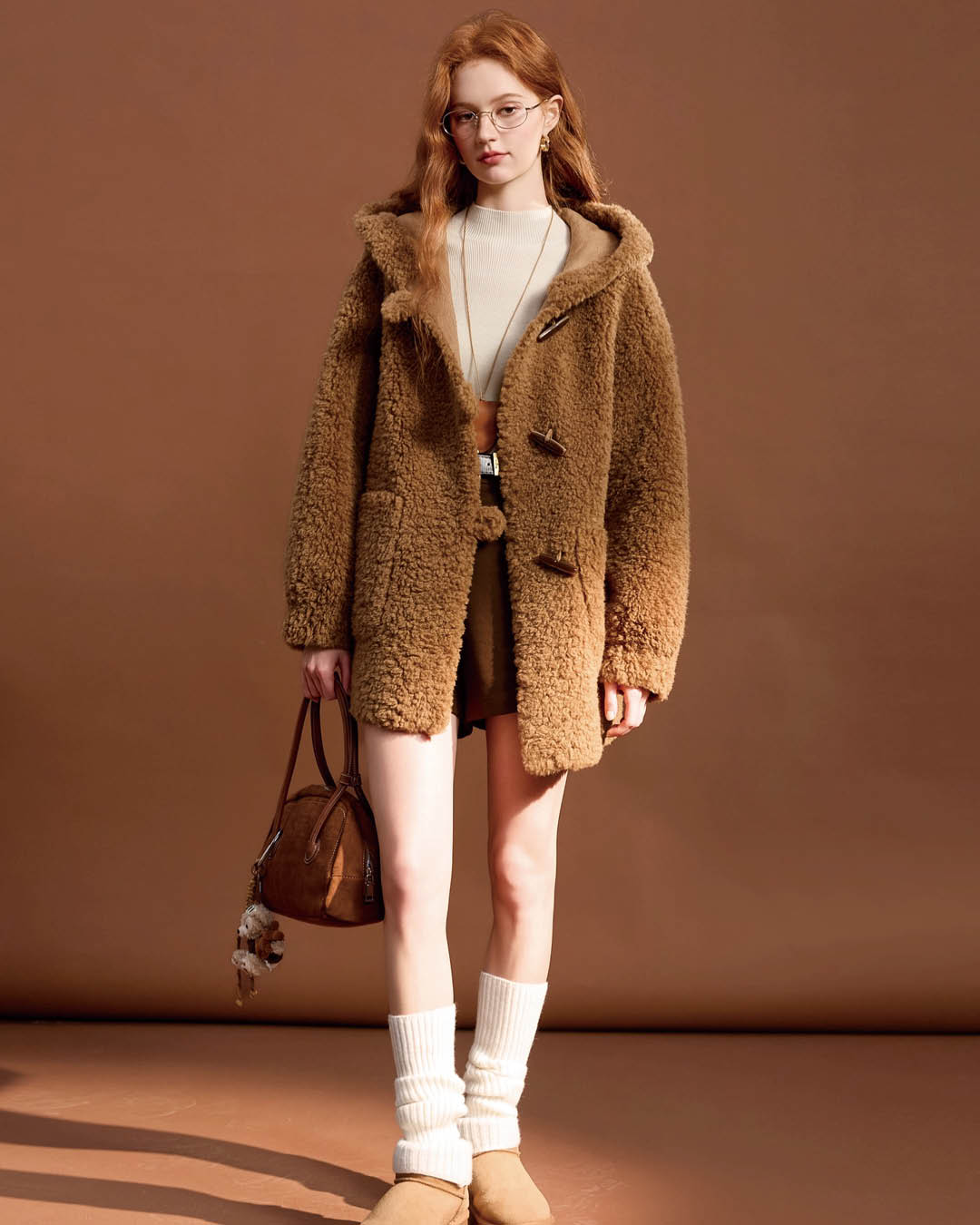 Teddy Texture Toggle Coat