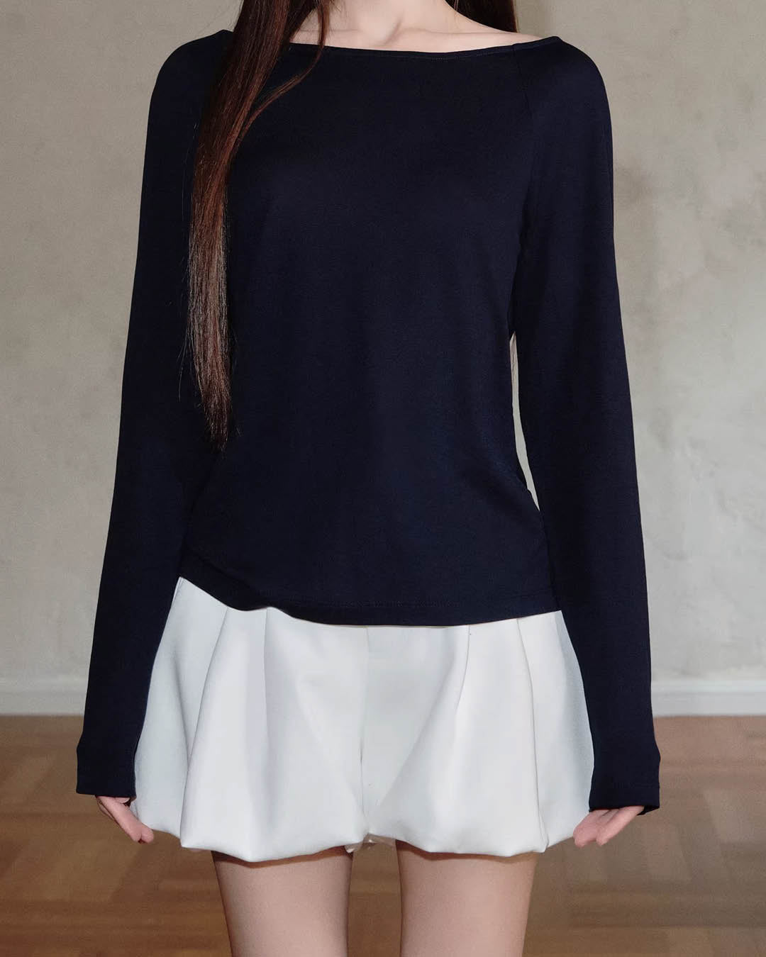 Structured Puff Mini Skort