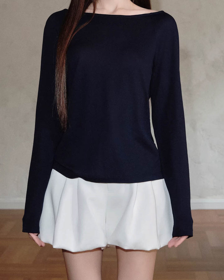 Structured Puff Mini Skort