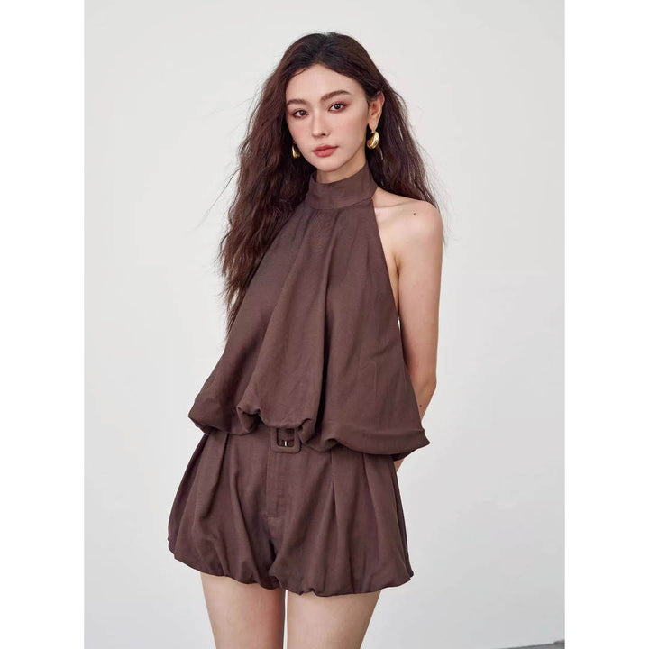 Belted Airy Casual Ensemble