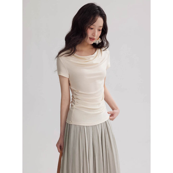 Soft Drape Neckline Top
