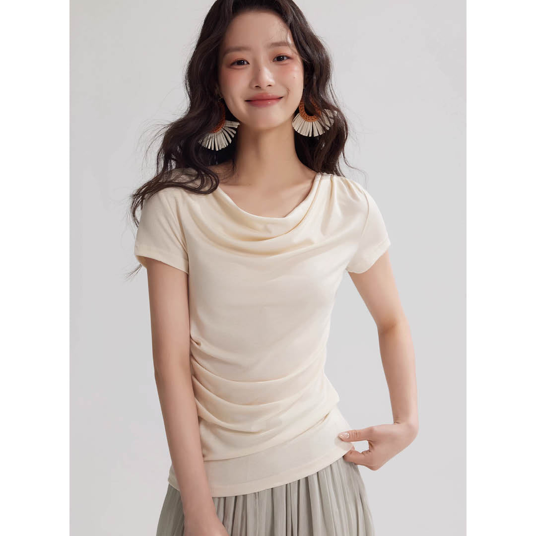 Soft Drape Neckline Top