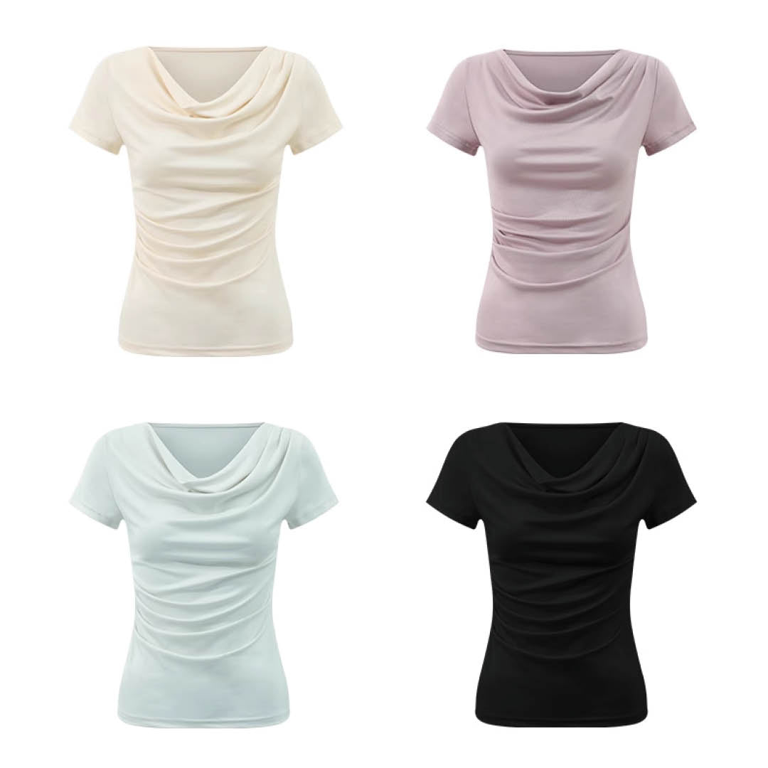 Soft Drape Neckline Top