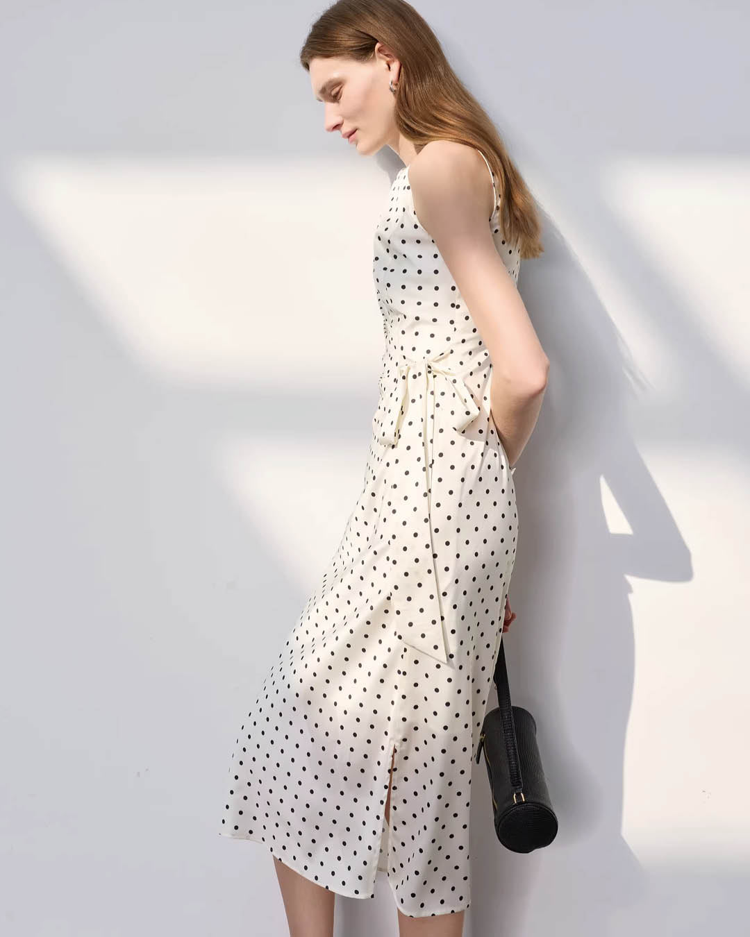Graceful Polka Dot Dress