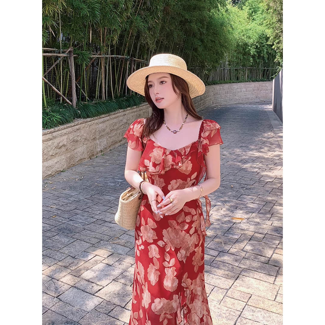 Romantic Petal Breeze Dress