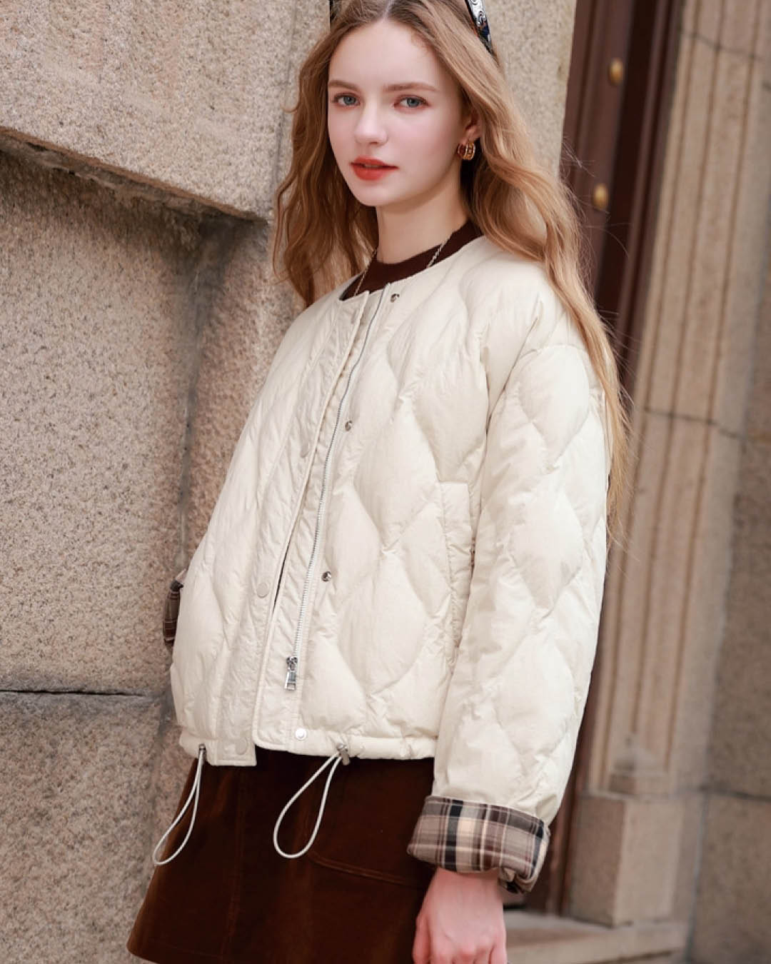 Diamond Quilted Short Jacket