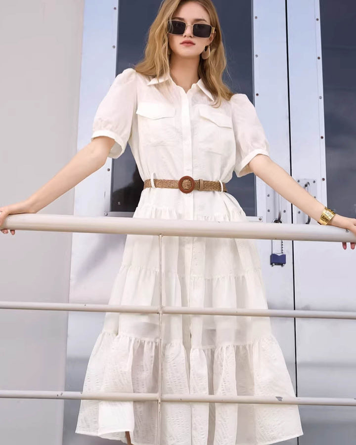 Light Airy Layered Midi Dress