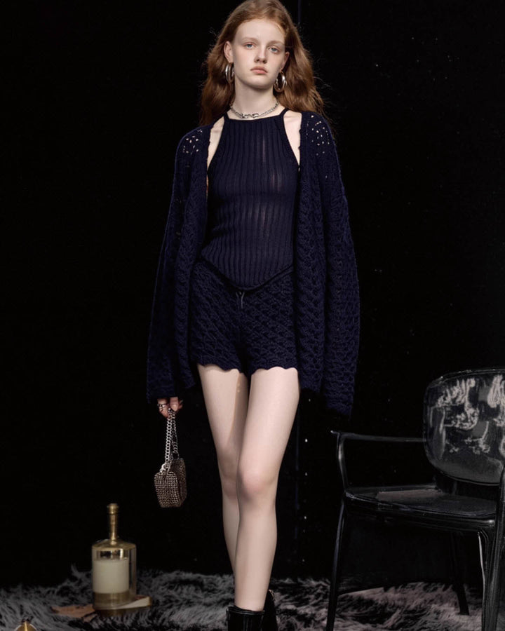 Crochet Knit 3-Piece Set