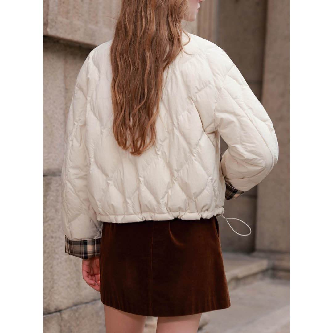 Diamond Quilted Short Jacket