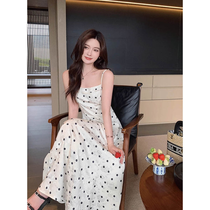 Polka Dot Silky Cami Dress