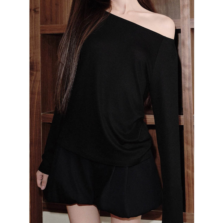 Structured Puff Mini Skirt