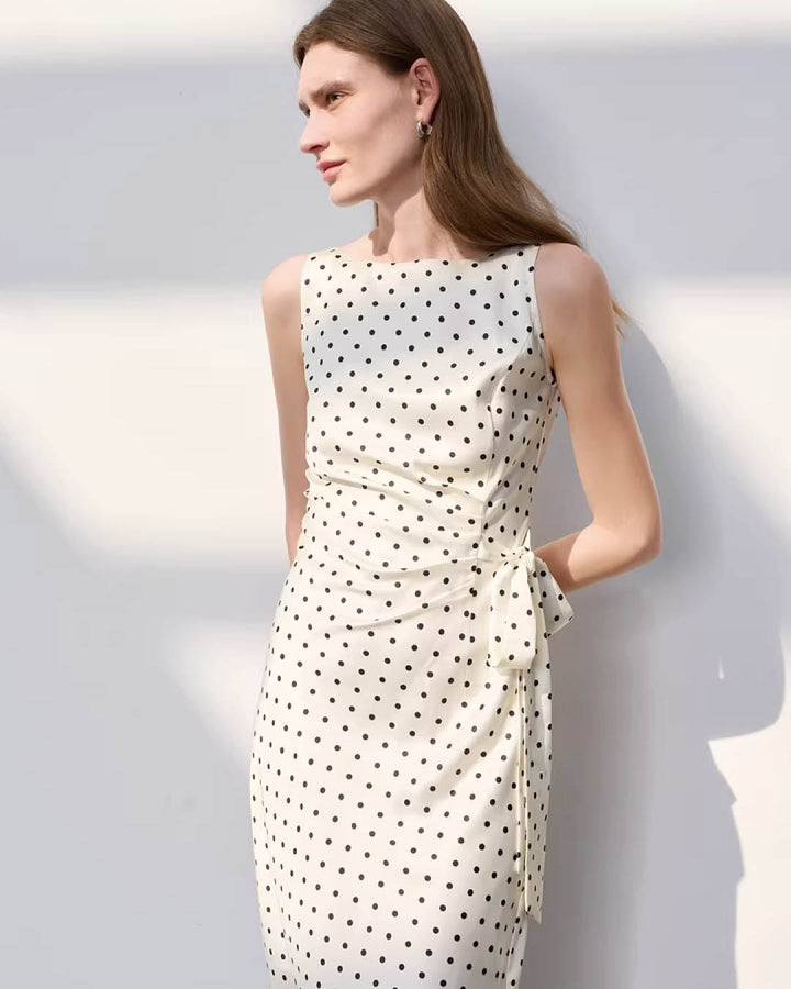 Graceful Polka Dot Dress