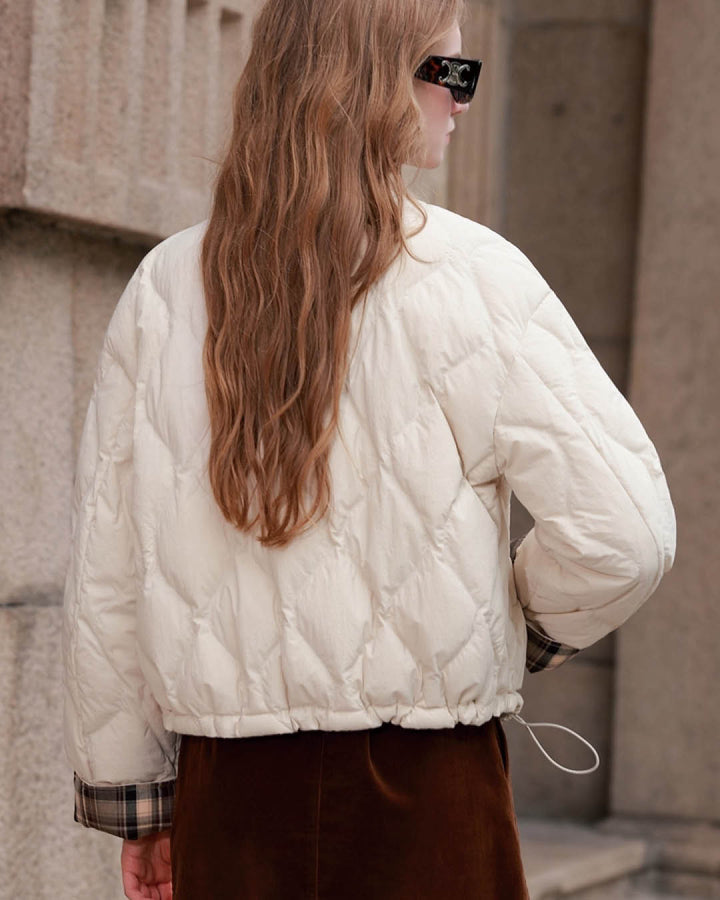 Diamond Quilted Short Jacket