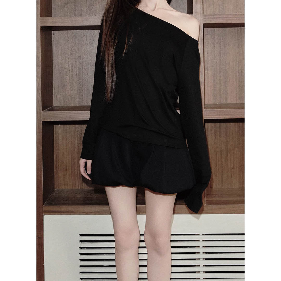 Structured Puff Mini Skirt