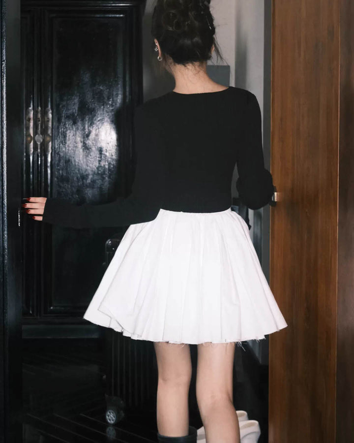 Elegant Volume Pleated Skirt