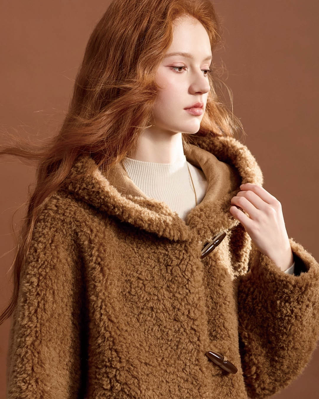 Teddy Texture Toggle Coat