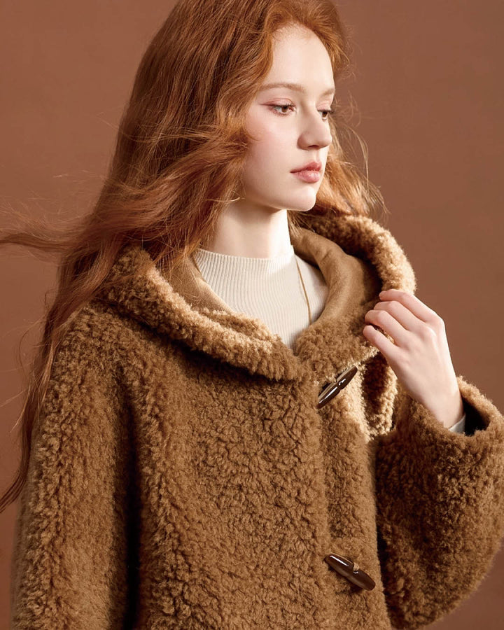Teddy Texture Toggle Coat
