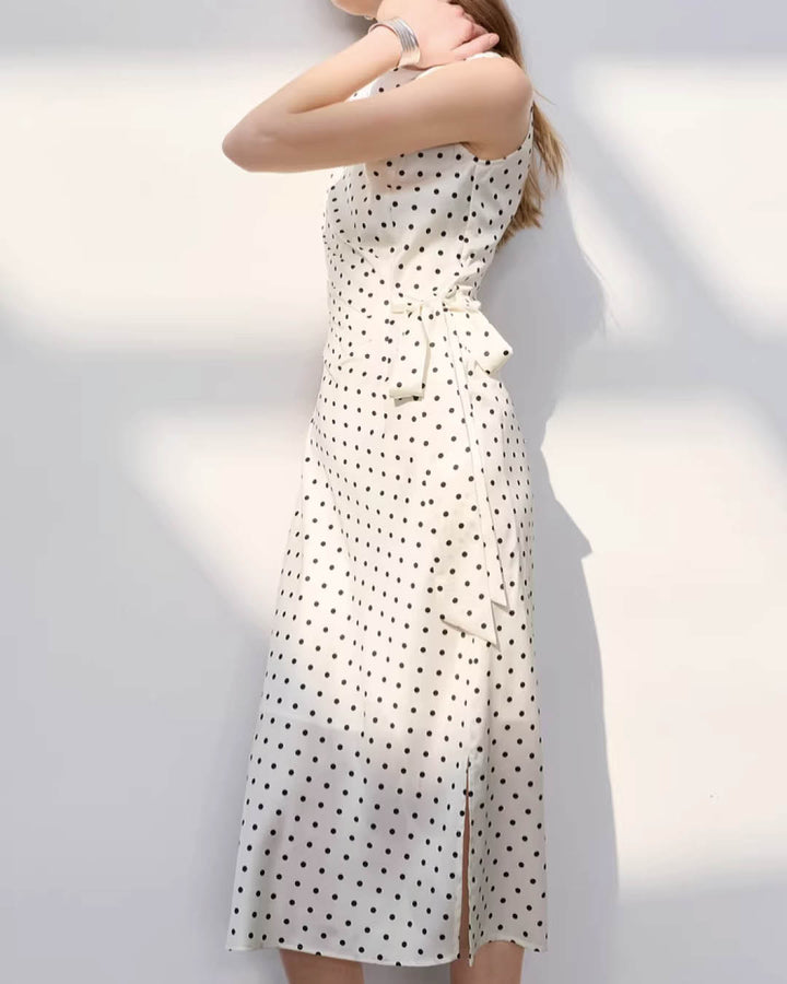 Graceful Polka Dot Dress