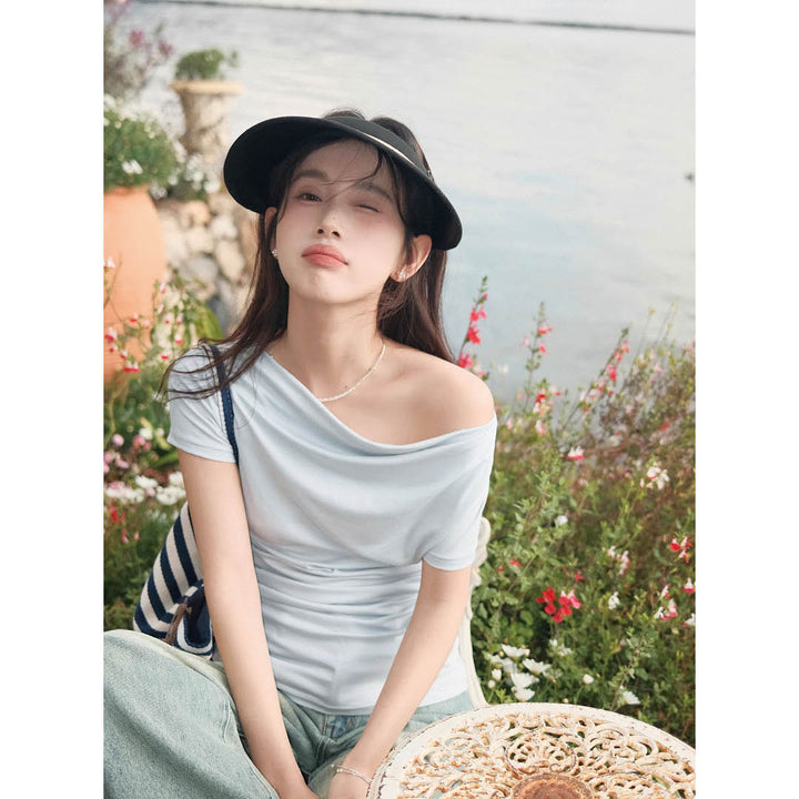 Soft Drape Neckline Top