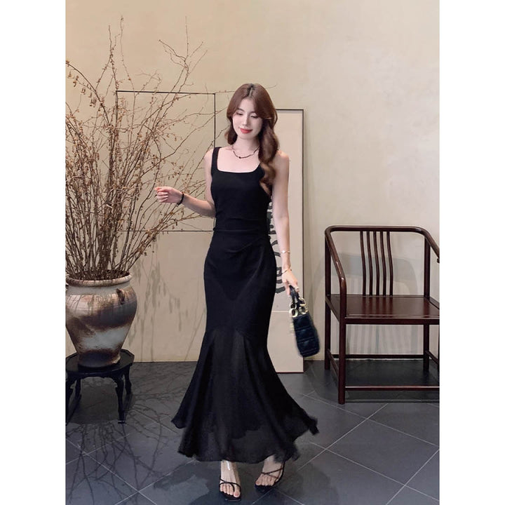 Sheer Flare Mermaid Dress