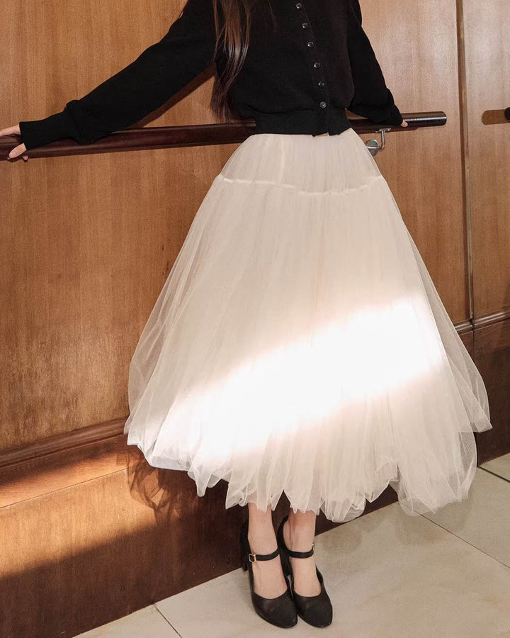 Elegant Tulle Volume Skirt