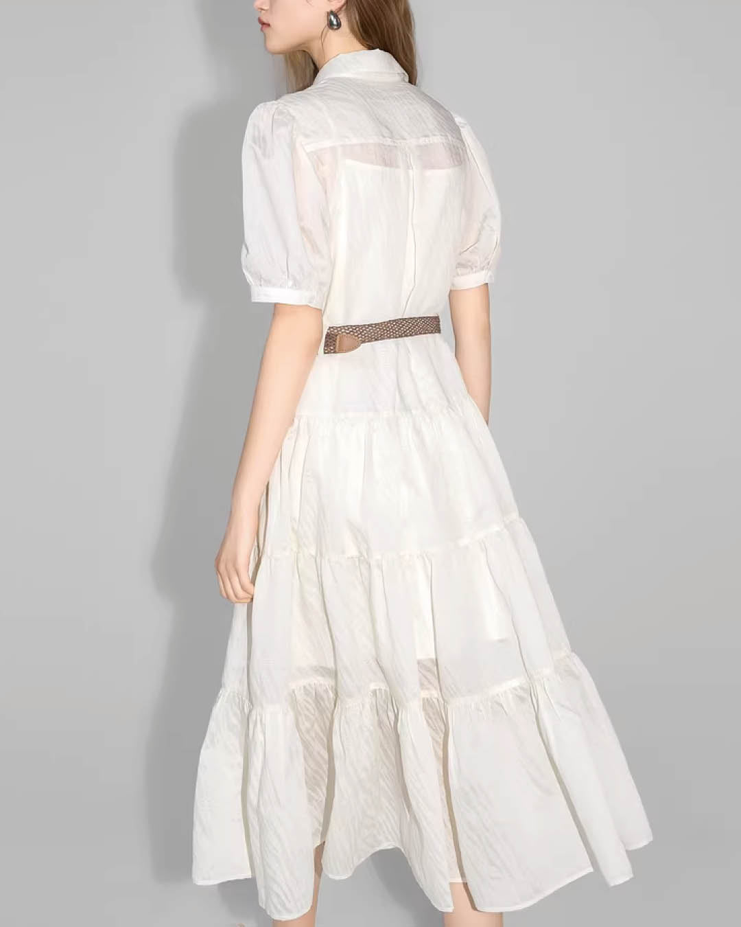 Light Airy Layered Midi Dress