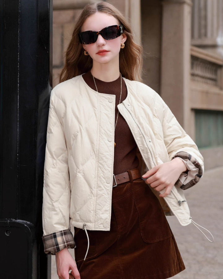 Diamond Quilted Short Jacket