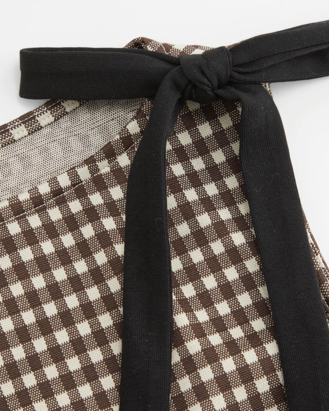 Ribbon Shoulder Check Top