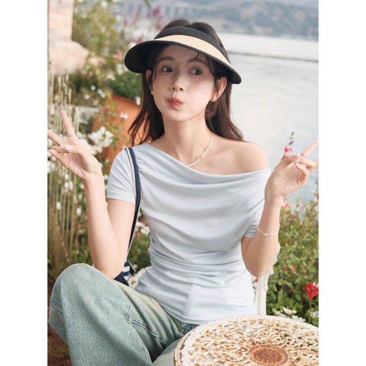 Soft Drape Neckline Top