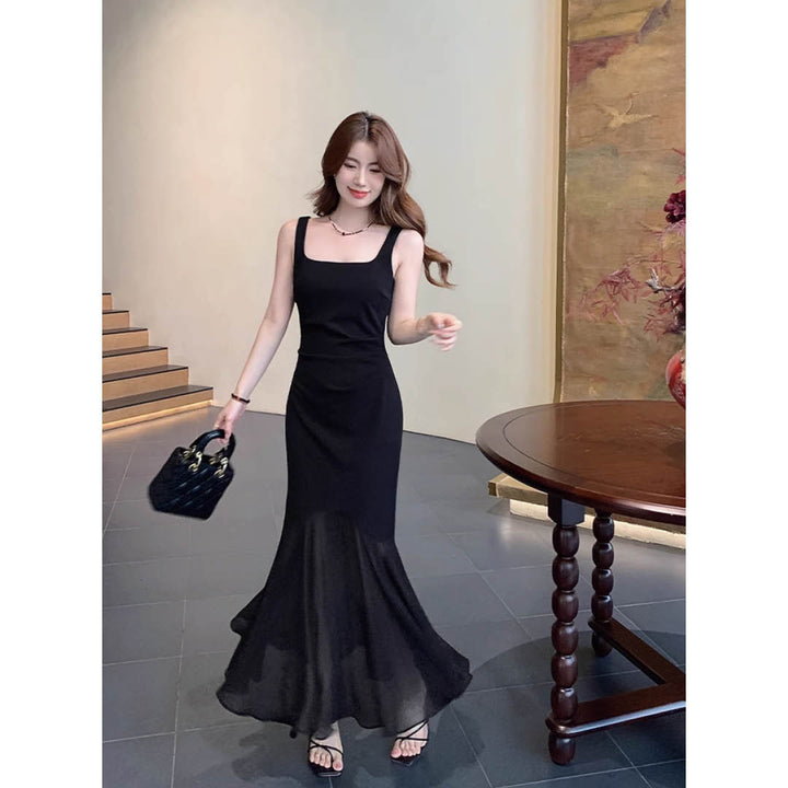 Sheer Flare Mermaid Dress