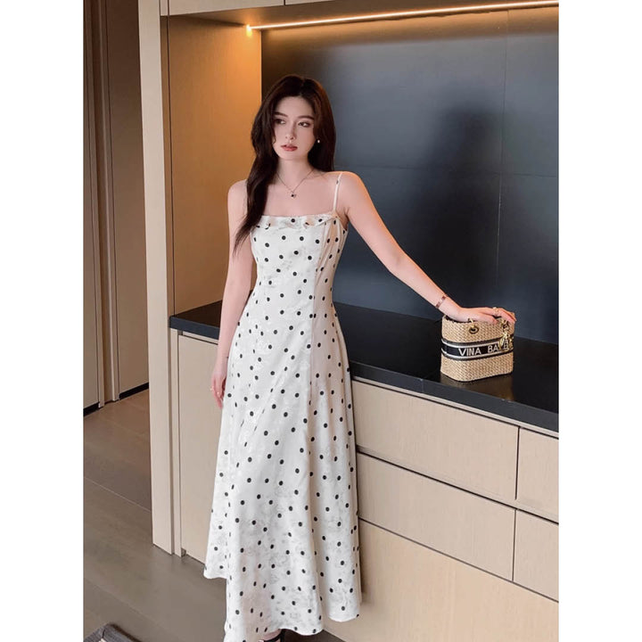 Polka Dot Silky Cami Dress