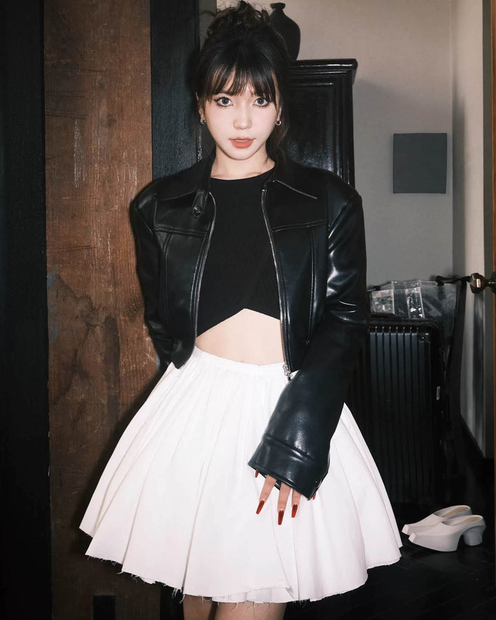 Elegant Volume Pleated Skirt