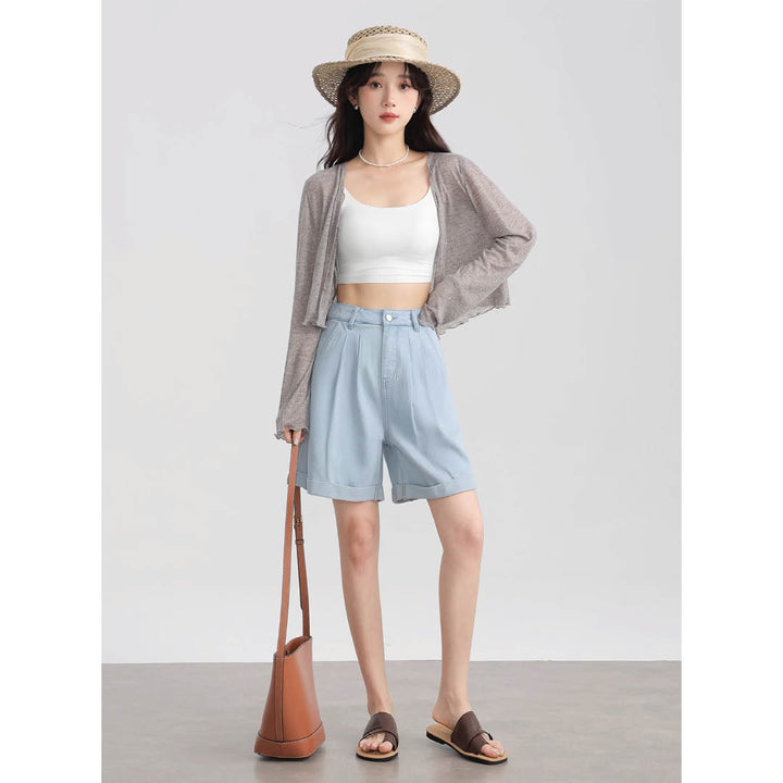 Light Knit Flare Sleeve Cardigan