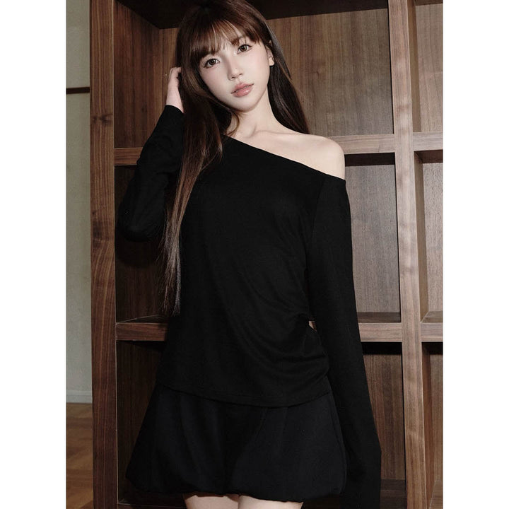 Structured Puff Mini Skirt