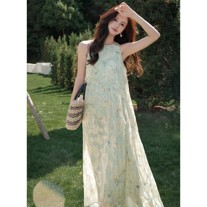 Delicate Garden Pleated Dress