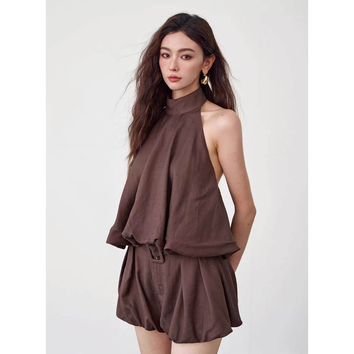 Belted Airy Casual Ensemble