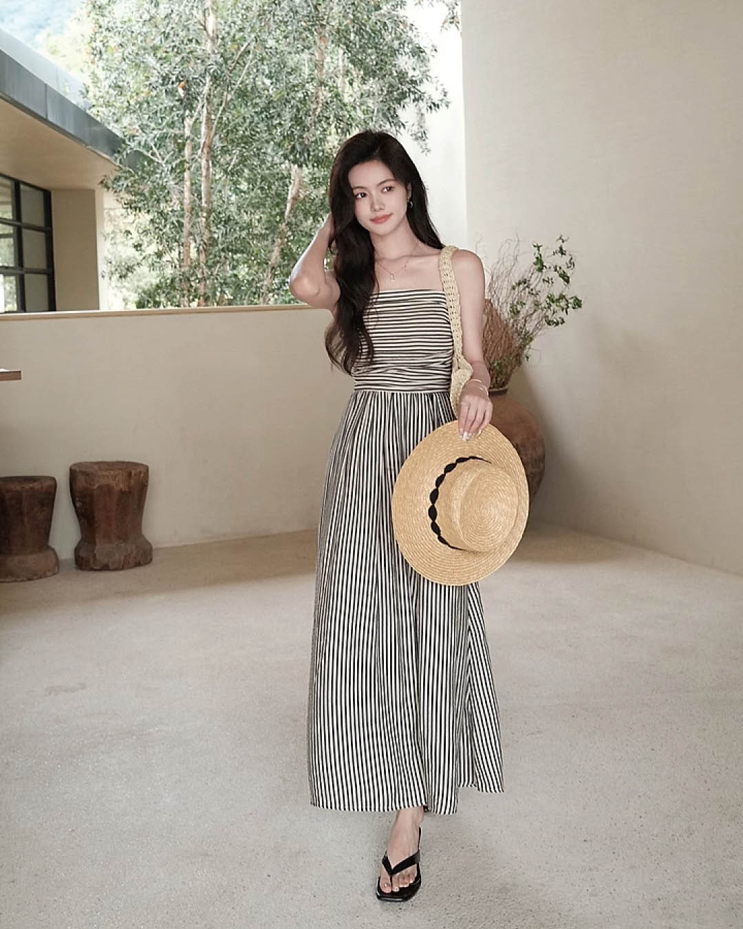 Easy Chic Stripe Camisole Dress