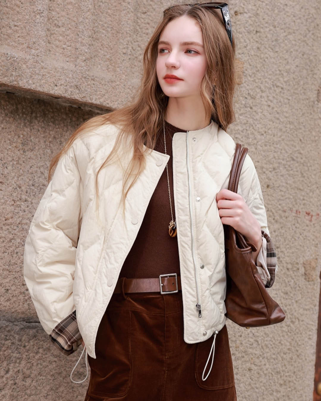 Diamond Quilted Short Jacket