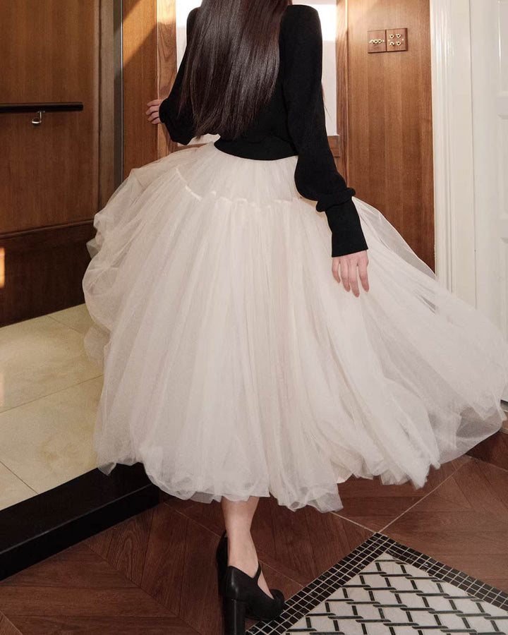 Elegant Tulle Volume Skirt