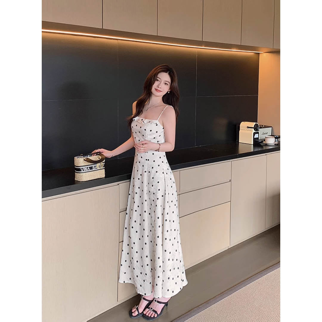 Polka Dot Silky Cami Dress