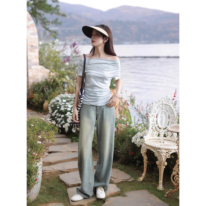 Soft Drape Neckline Top