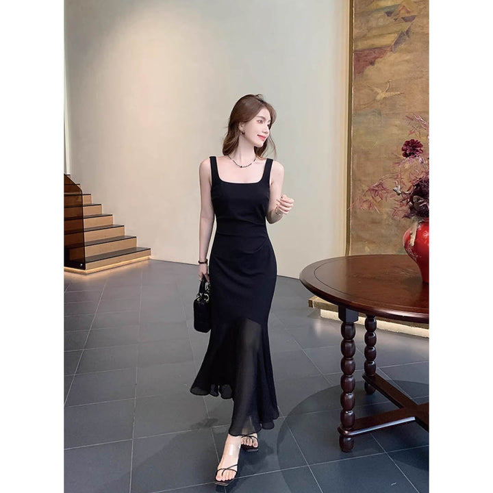 Sheer Flare Mermaid Dress