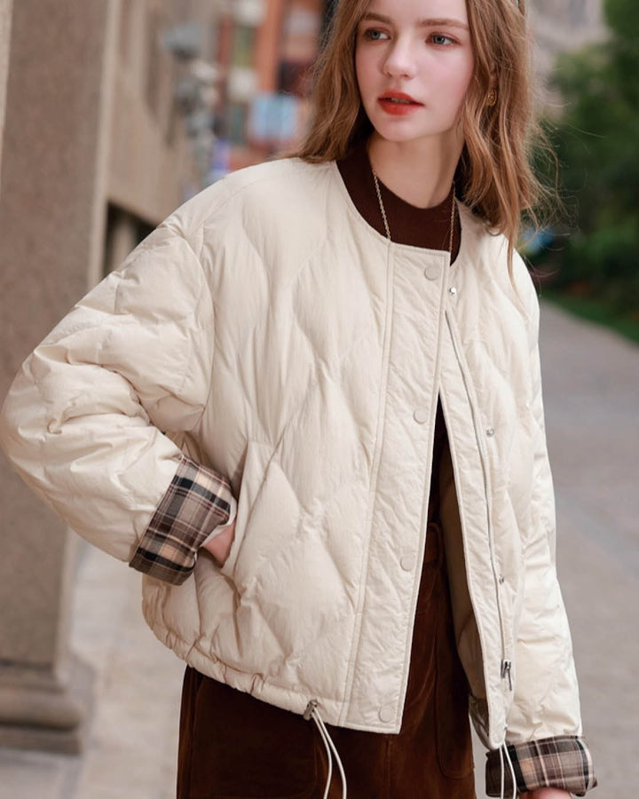 Diamond Quilted Short Jacket