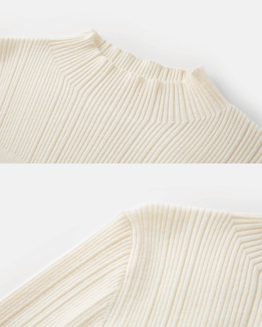 Slim Fit High Neck Ribbed Top