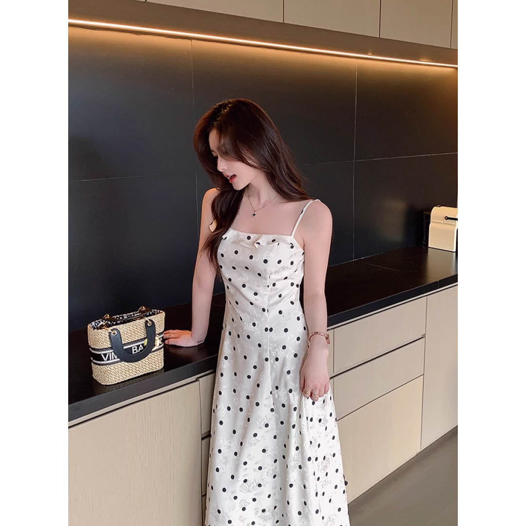 Polka Dot Silky Cami Dress