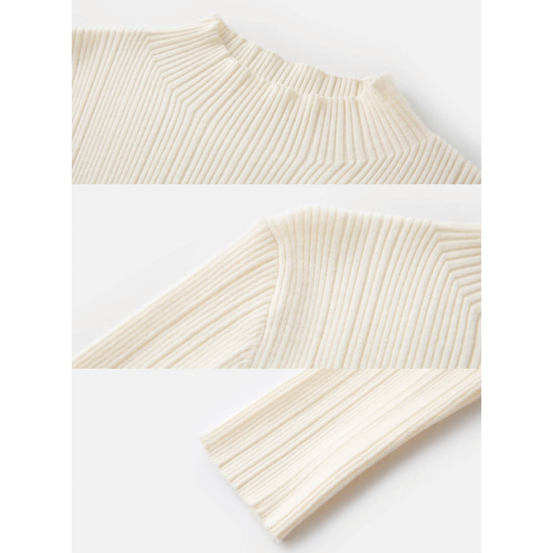 Slim Fit High Neck Ribbed Top